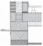 Bygning med uopvarmet k&aelig;lder